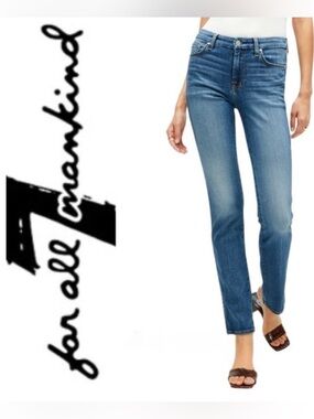 NWT 7 For All ManKind Women's Kimmie Straight Leg Jeans 🌸